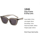 Minimalist Matte Grey Frame Grey Lens Cat Eye Sunglasses UV400, Understated Office Casual Elegance, Nice Christmas Present