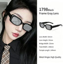 Basic Versatile Black Frame Grey Lens Cat Eye Sunglasses UV400, No-Fuss Everyday Wardrobe Staple, Suitable for Christmas Gifting