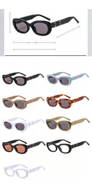 Unique Top Yellow Bottom Clear Gradient Blue Cat Eye Sunglasses UV400, Eye-Catching Color-Block Statement Piece, for Christmas Gifting