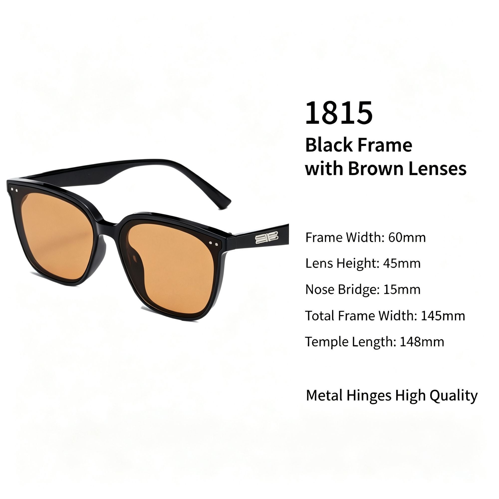 Vintage Black Frame Brown Lens Cat Eye Sunglasses UV400, Hong Kong Style Outfit Elevation, Ideal Christmas Gift