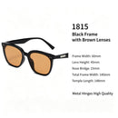 Vintage Black Frame Brown Lens Cat Eye Sunglasses UV400, Hong Kong Style Outfit Elevation, Ideal Christmas Gift
