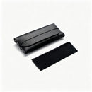 Black Buckle-Free Glasses Case with Microfiber Cleaning Cloth, Portable Scratch-Resistant Eyewear Storage, Ideal Christmas Gift