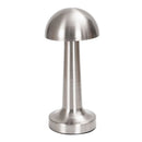 3-Color Dimmable LED Table Lamp Silver Dumbbell B Style, USB Charging Minimalist Metal Tap Light, Office Desk Eye-Caring Ambient Light, Great Christmas Present