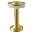 3-Color Dimmable LED Night Light Gold Dumbbell E Style, USB Charging Creative Metal Design, Bedroom Bedside Atmosphere Lamp, Popular Christmas Holiday Gift