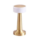 3-Color Dimmable LED Ambient Lamp Gold Dumbbell D Style, USB Charging Premium Metal Finish, Living Room Decorative Table Light, Nice Christmas Present