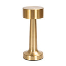 3-Color Dimmable LED Mini Lamp Gold Dumbbell A Style, USB Charging Compact Metal, Bedside Portable Night Light, Great Christmas Present