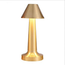 3-Color Dimmable LED Ambient Lamp Gold Dumbbell C Style, USB Charging Elegant Metal, Vanity Table Soft Fill Light, Nice Christmas Present