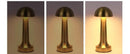 3-Color Dimmable LED Ambient Lamp Gold Dumbbell C Style, USB Charging Elegant Metal, Vanity Table Soft Fill Light, Nice Christmas Present