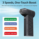 High‑Speed Brushless Mini Portable Turbo Fan, Handheld Wireless Blower for Outdoor Use, LED Light Vacuum & Blowing Function Color Box Packaging