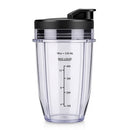 Replacement Ninja Blender Cup Compatible with 32oz 24oz 18oz BL480 BL482,18oz Blender Cup with Flip鈥慣op Lid,Christmas Kitchen Practical Gift