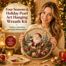 Four Seasons & Holiday Pearl Art DIY Hanging Wreath – 3D Sparkling Adult Craft Ornament with Spring, Summer, Autumn, Winter & Christmas Themes. Curated for Independent Stores. Perfect for Stress Relief, Home Decor & Gifting.[Butterfly Garden]