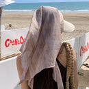 1pc Women's Wide Brim Neck Flap Sun Hat, Lightweight Breathable Shoulder Cover Sunshade Cap, Perfect for Summer Beach & Seaside(beige)