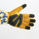 Thorn-Proof Long Sleeve Gardening Gloves – Anti-Slip, Wear-Resistant & Touchscreen Design, Extended Cuffs for Rose Thorns & Dry Branches, Flexible Five-Finger Polyester Fabric with Fresh Prints, Essential for Outdoor Work.(Yellow floret)