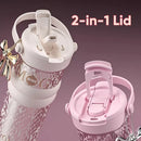 Aurora Goddess Tumbler, 316 Stainless Steel, 680ml 12H Hot & 24H Cold, Dual Drinking Portable Leak-Proof, Car Cup Holder, Light Luxury High Aesthetics, Perfect Gift!(golden)