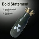 Creative Bomb Shaped Vacuum Tumbler, 500ml/16.91oz, 304 Inner & 201 Outer Stainless Steel, Vacuum Insulated 6-12H Hot/Cold, Leak-Proof Direct Drink, Hardcore Sci-Fi Trendy Item, Perfect Personality Gift!(black)