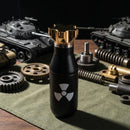 Creative Bomb Shaped Vacuum Tumbler, 500ml/16.91oz, 304 Inner & 201 Outer Stainless Steel, Vacuum Insulated 6-12H Hot/Cold, Leak-Proof Direct Drink, Hardcore Sci-Fi Trendy Item, Perfect Personality Gift!(brown)