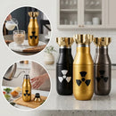 Creative Bomb Shaped Vacuum Tumbler, 500ml/16.91oz, 304 Inner & 201 Outer Stainless Steel, Vacuum Insulated 6-12H Hot/Cold, Leak-Proof Direct Drink, Hardcore Sci-Fi Trendy Item, Perfect Personality Gift!(brown)