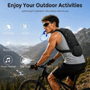 Multifunctional Trail Running Backpack, Portable Travel Hiking Pack, Reflective Hydration Backpack for Running, Hiking and Cycling./Green waterproof Oxford cloth (excluding water bag)
