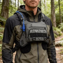 Multifunctional Trail Running Backpack, Portable Travel Hiking Pack, Reflective Hydration Backpack for Running, Hiking and Cycling./Green waterproof Oxford cloth (excluding water bag)