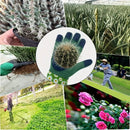 Thorn-Proof Long Sleeve Gardening Gloves – Anti-Slip, Wear-Resistant & Touchscreen Design, Extended Cuffs for Rose Thorns & Dry Branches, Flexible Five-Finger Polyester Fabric with Fresh Prints, Essential for Outdoor Work(Green daisy)
