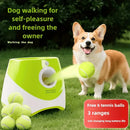 Automatic Pet Ball Launcher Toy with 3 Smart Launch Modes, Built-in Li-ion Battery & USB Charging, Long Battery Life, Indoor/Outdoor Use, Perfect Interactive Training Toy for Small and Medium Dogs（orange)