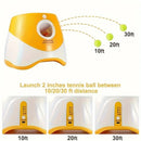 Automatic Pet Ball Launcher Toy with 3 Smart Launch Modes, Built-in Li-ion Battery & USB Charging, Long Battery Life, Indoor/Outdoor Use, Perfect Interactive Training Toy for Small and Medium Dogs（orange)