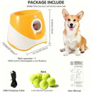 Automatic Pet Ball Launcher Toy with 3 Smart Launch Modes, Built-in Li-ion Battery & USB Charging, Long Battery Life, Indoor/Outdoor Use, Perfect Interactive Training Toy for Small and Medium Dogs(Light green)
