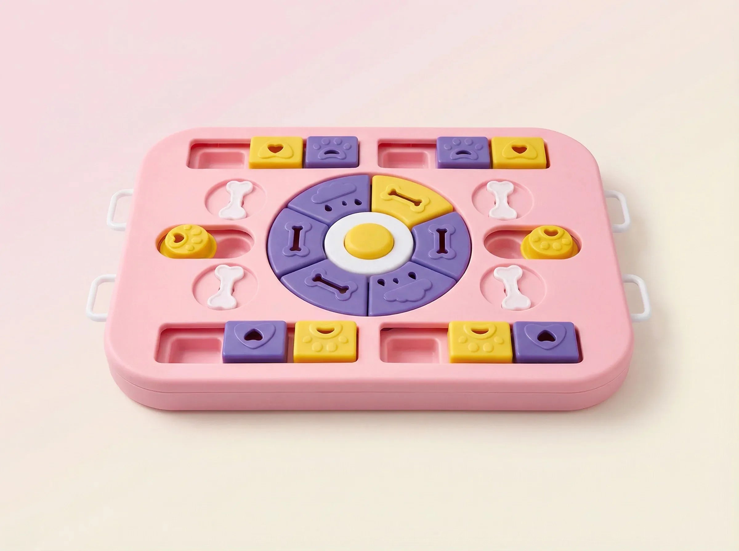 Interactive Dog Puzzle Toy – Slow Feeder & Treat Dispenser-Pink