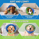 1. Soft Breathable Dog Cone Collar, Adjustable Pet Recovery E‑Collar for Large Dogs & Cats, Anti‑Licking Wound Protection Elizabethan Collar, Size L 2.