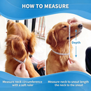 Soft Breathable Dog Cone Collar, Adjustable Pet Recovery E‑Collar for Medium Dogs & Cats, Anti‑Licking Wound Protection Elizabethan Collar, Size M