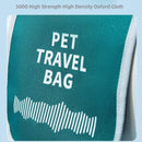 Large‑Capacity Pet Travel Carrier Bag, Portable Breathable Cat Dog Carrier, Crossbody Pet Handbag for Travel & Car Trips, Blue‑White Pet Transport Bag 45×30×28cm