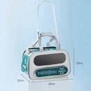 Large‑Capacity Pet Travel Carrier Bag, Portable Breathable Cat Dog Carrier, Crossbody Pet Handbag for Travel & Car Trips, Teal‑Green Pet Transport Bag 45×30×28cm