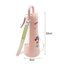 Portable Dog Water Bottle with Fold‑Down Drinking Bowl, Pink 3‑in‑1 Pet Travel Water Dispenser with Fine Mist Spray, Food Storage & Carrying Strap for Walking & Outdoor Trips