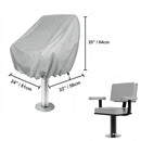 Boat Seat Cover, Waterproof Protective Cover for Outdoor Yacht Captain Chair, 210D Oxford Fabric Fixed Rear Seat Cover