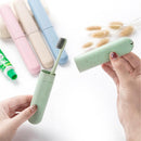 4 Pcs Travel Toothbrush Case Hard Shell Plastic Cover for Camping Home