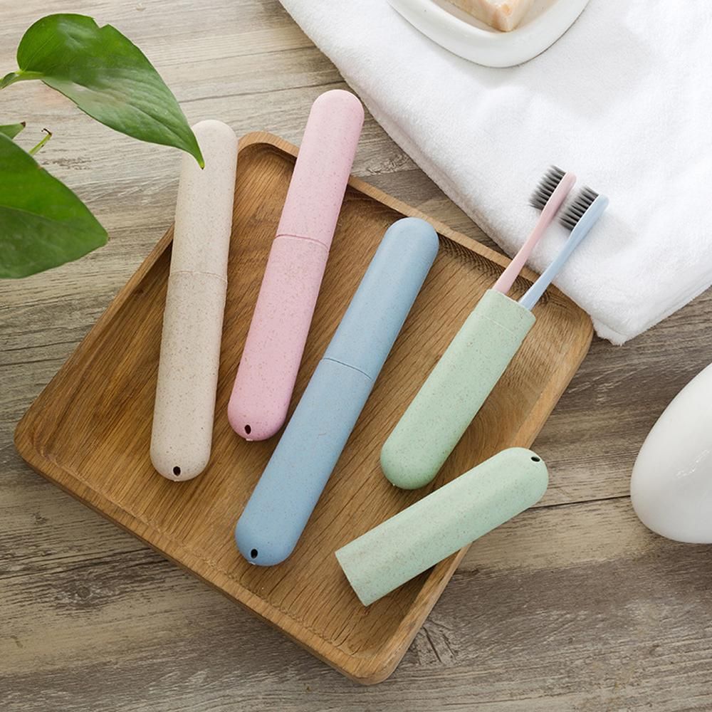 4 Pcs Travel Toothbrush Case Hard Shell Plastic Cover for Camping Home