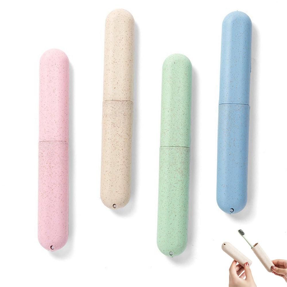 4 Pcs Travel Toothbrush Case Hard Shell Plastic Cover for Camping Home