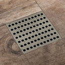 Stainless Steel Square Drain Cover Leaf Guard 15x15cm for Floor Drain - 1 Pack