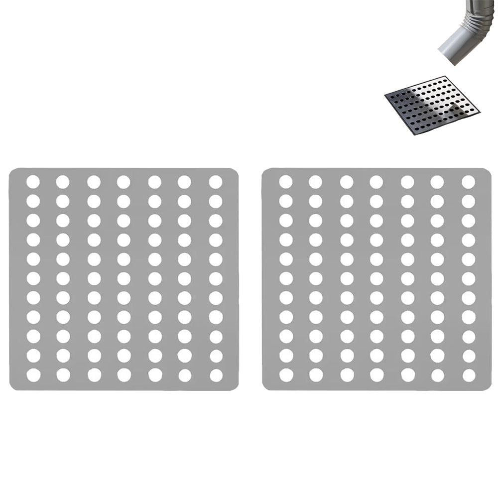 Stainless Steel Square Drain Cover Leaf Guard 15x15cm for Floor Drain - 1 Pack
