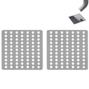 Stainless Steel Square Drain Cover Leaf Guard 15x15cm for Floor Drain - 2 Pack