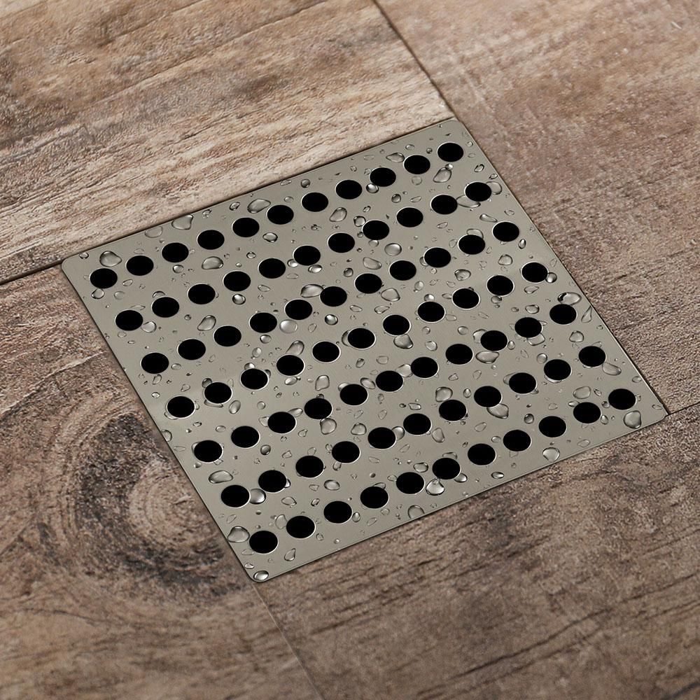 Stainless Steel Square Drain Cover Leaf Guard 15x15cm for Floor Drain - 2 Pack
