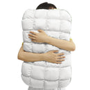 Fluffy Pillow Breathable Cute Pineapple Puff Pillow for Bedroom Sofa - White