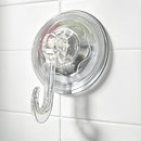 4Pcs Clear Vacuum Suction Cup Hooks Drill Free for Smooth Surfaces