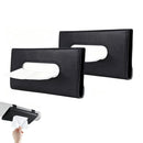 2 Pack Car Tissue Holder Universal for Visor PU Leather Tissue Box and Mask Holder