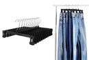 12 PCS 360 Degree Rotating Clothes Hangers with Adjustable Clips for Pants Skirts