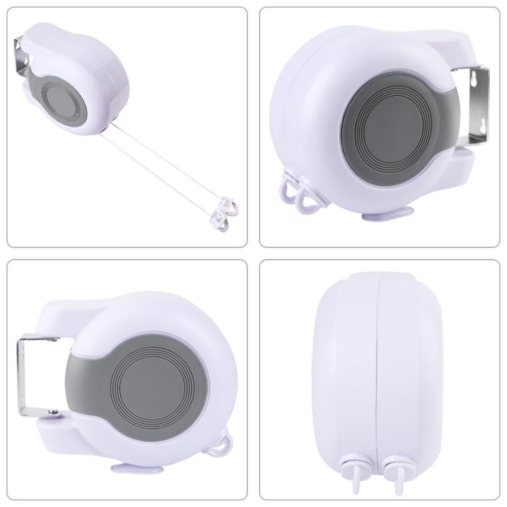 Double Line Retractable Clothesline Wall Mounted Laundry Drying Rack 15m