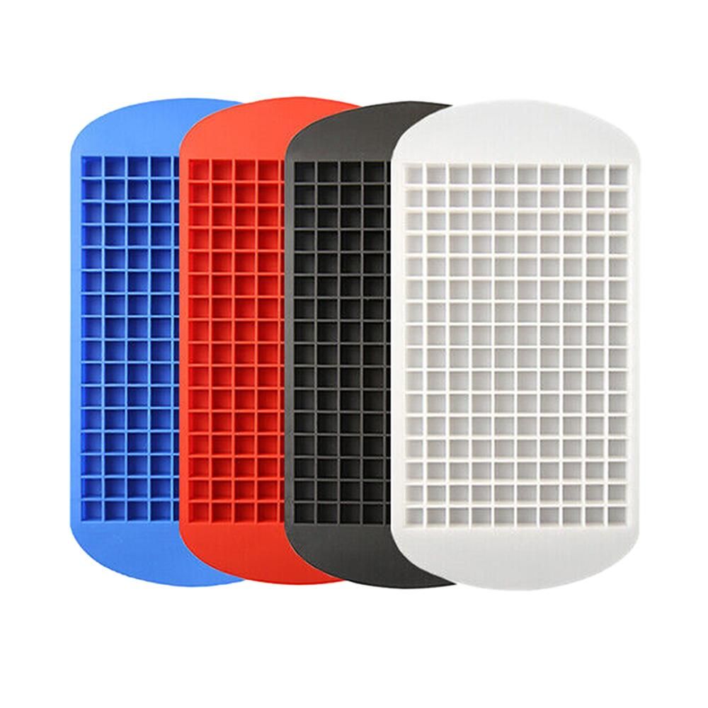 4 Pack Silicone Mini Ice Cube Trays 1cm Crushed Ice Maker Stackable Mold