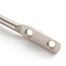 2Pcs U Shape Pearl Curtain Holdback Hooks with Screws - Silver