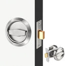 Hidden Door Lock Invisible Latch Double Sided Privacy Lock for Bedroom Bathroom Stainless Steel - Red Bronze