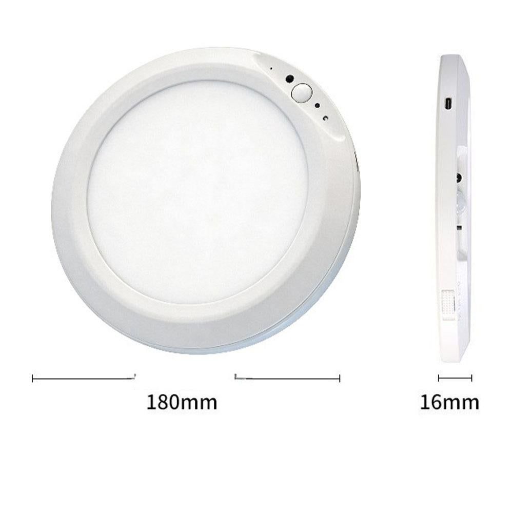 Rechargeable Motion Sensor RGB Ceiling Light with Remote - 4000mAh Lithium Battery